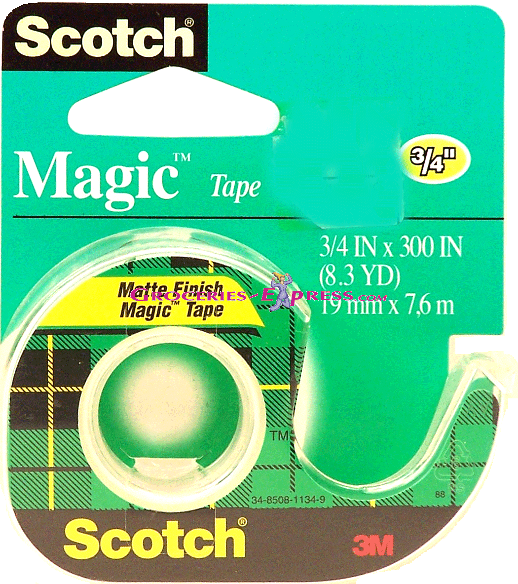 Scotch Magic matte finish, magic tape, 3/4 in x 300 in Full-Size Picture